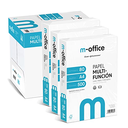 HYBRITE Mehrzweckpapier A4 für Drucker 80 g (4000 Blatt - 8 Packungen) von OFITURIA
