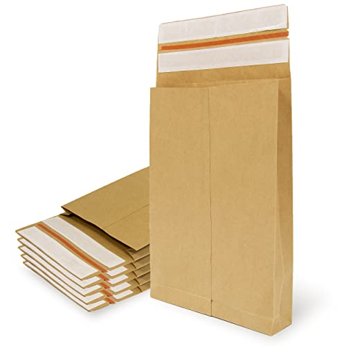 Kraftpapier-Briefumschläge mit doppeltem Silikonstreifen, 5 Falten, für Versand und Verpackung, Papiertüten zum Versenden von Kleidung, Accessoires, Dekoration oder Geschenke, Ofituria von OFITURIA