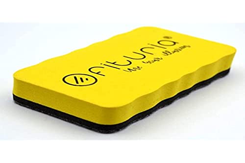 Magnetischer Radierer für Whiteboards, gelber Radierer, Vileda Whiteboard und andere Marken von magnetischen Whiteboards und löschbaren Markierungen (Gelb) von OFITURIA