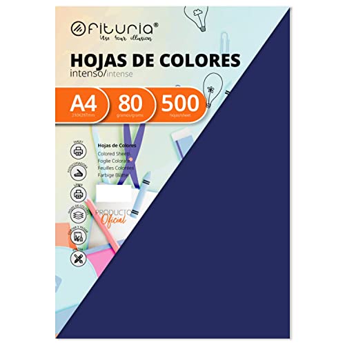 OFITURIA FAB-16974 Pack 500 Hojas Color Azul Oscuro Tamaño A4 80g OFITURIA FAB-16974 Pack 500 Hojas Color Azul Oscuro Tamaño A4 80g von OFITURIA