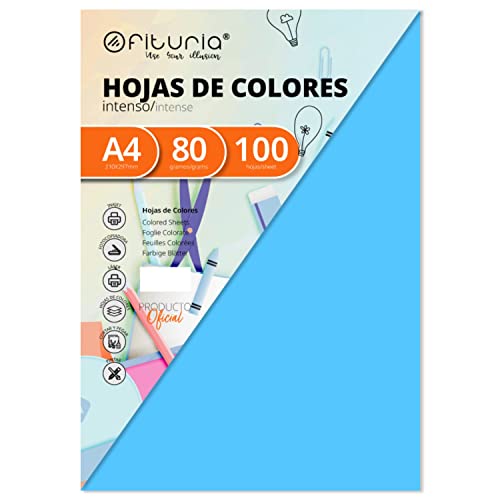 OFITURIA Pack 100 Hojas Color Azul Tamaño A4 80g OFITURIA Pack 100 Hojas Color Azul Tamaño A4 80g von OFITURIA
