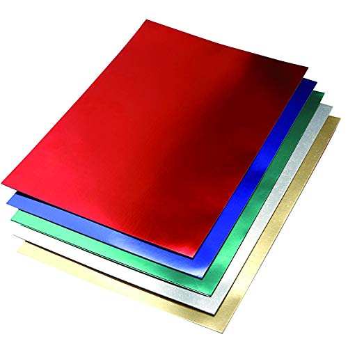 Pack 10 Cartulinas Color Plata Metalizado Tamaño 50x65 230g von OFITURIA