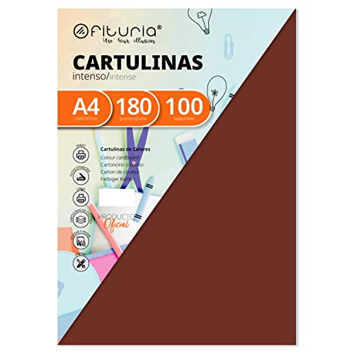 Pack 100 Cartulinas Color Marron Tamaño A4 180g Pack 100 Cartulinas Color Marron Tamaño A4 180g von OFITURIA