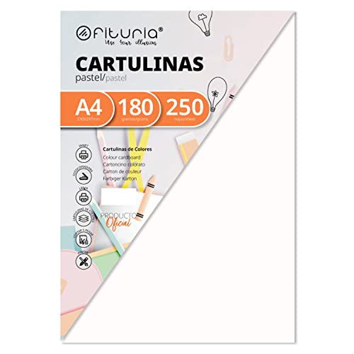 Pack 250 Cartulinas Color Blanco Tamaño A4 180g Pack 250 Cartulinas Color Blanco Tamaño A4 180g von OFITURIA