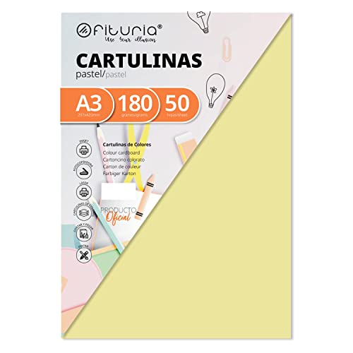 Pack 50 Cartulinas Color Marfil Tamaño A3 180g Pack 50 Cartulinas Color Marfil Tamaño A3 180g von OFITURIA