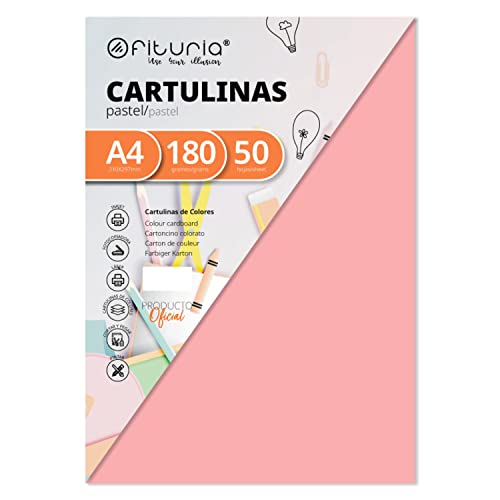 Pack 50 Cartulinas Color Salmon Tamaño A4 180g Pack 50 Cartulinas Color Salmon Tamaño A4 180g von OFITURIA