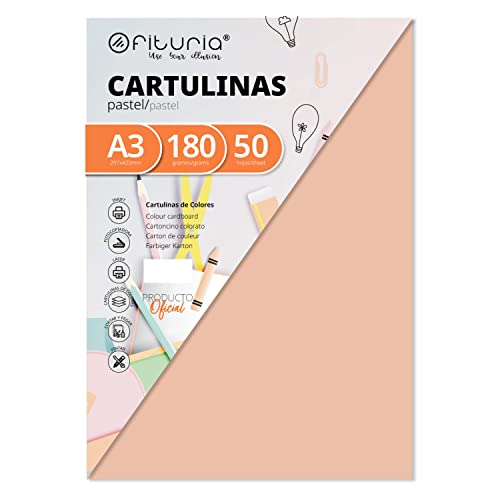 Pack 50 Cartulinas Color Vainilla Tamaño A3 180g Pack 50 Cartulinas Color Vainilla Tamaño A3 180g von OFITURIA