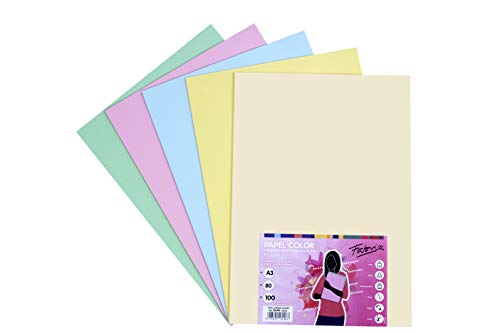 OFITURIA FAB-16248 Pack 100 Hojas Colores Suaves Tamaño A3 80g OFITURIA FAB-16248 Pack 100 Hojas Colores Suaves Tamaño A3 80g von OFITURIA