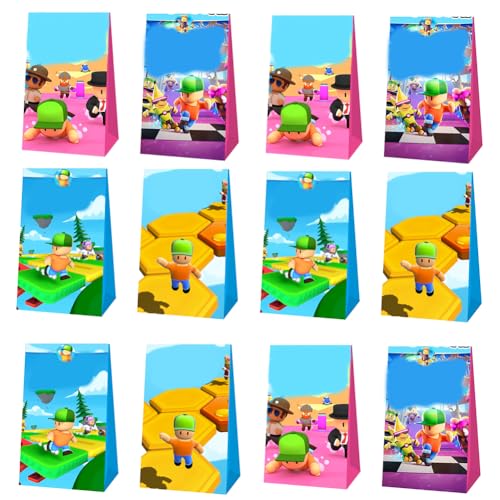 OFKAFEZV 12 Stück Geburtstagstüten,Stumble Party Favor Bags,Geschenktüten Kindergeburtstag mit 12 Aufkleber Geschenktüten Goodie Bags Für Geschenk Papiertüten Party Dekoration Für Geburtstag OFKAFEZV 12 Stück Geburtstagstüten,Stumble Party Favor Bags,Geschenktüten Kindergeburtstag mit 12 Aufkleber Geschenktüten Goodie Bags Für Geschenk Papiertüten Party Dekoration Für Geburtstag von OFKAFEZV