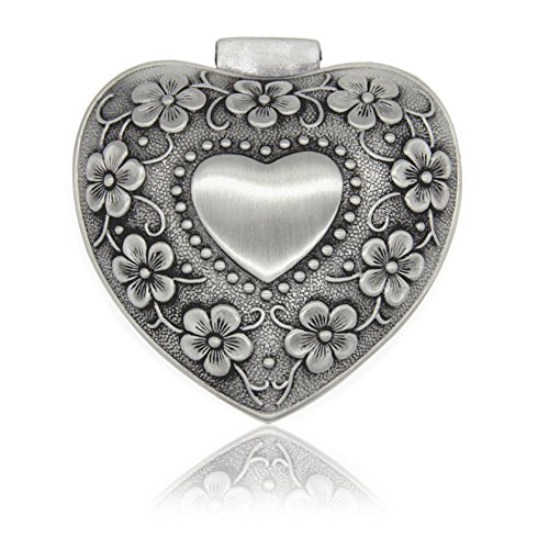 OFKPO Herz Schmuckdose aus Zinklegierung,Vintage Schmuckschatulle/Schmuckbox für Ring Kette Ohrringe OFKPO Herz Schmuckdose aus Zinklegierung,Vintage Schmuckschatulle/Schmuckbox für Ring Kette Ohrringe von OFKPO