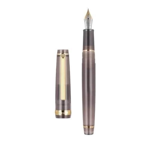 OFWAX Füllfederhalter, Transparenz, Kunststoff, Drehstift, beliebt, EF F, M, Schreibwaren, Schreibwaren (Orange, gebogen) von OFWAX