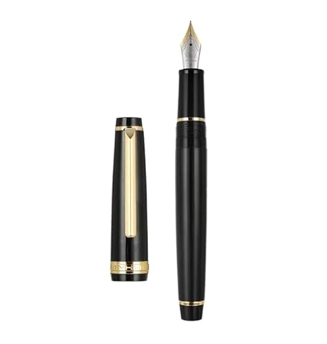 OFWAX Füllfederhalter, Transparenz, Kunststoff, Drehstift, beliebt, EF F, M, Schreibwaren, für Büro, Schule, Schreibwaren (Weiß, F) von OFWAX