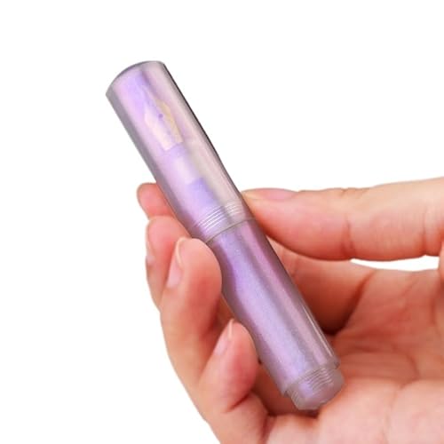 OFWAX Füllfederhalter, halbtransparent, Perlenserie, exquisites Schreiben, Mini-Reise-Taschenstift, Geschenk für Freunde, Schreibwaren (Violett-F) von OFWAX