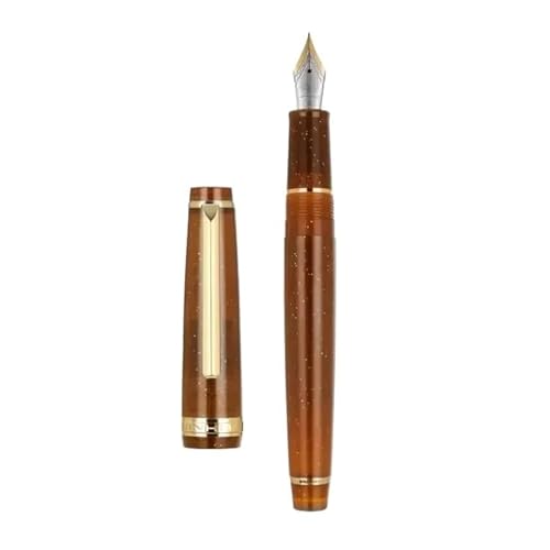 OFWAX Füllfederhalter, transparenter Kunststoff, Drehstift, beliebt, EF F, M, Schreibwaren, Büro, Schulbedarf, Schreibwaren, Burgunderrot, M von OFWAX