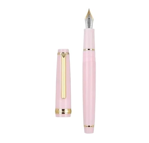 OFWAX Füllfederhalter, transparenter Kunststoff, Drehstift, beliebt, EF F, M, Schreibwaren, für Büro, Schule, Schreibwaren (Braun, F) von OFWAX
