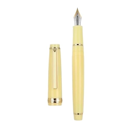 OFWAX Füllfederhalter, transparenter Kunststoff, Drehstift, beliebt, EF F, M, Schreibwaren, für Büro, Schule, Schreibwaren (Dunkelgrau, M) von OFWAX
