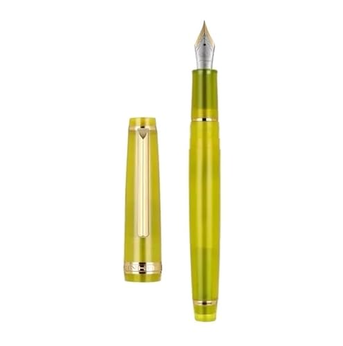 OFWAX Füllfederhalter, transparenter Kunststoff, Drehstift, beliebt, EF F, M, Schreibwaren, für Büro, Schule, Schreibwaren (Schwarz, M) von OFWAX