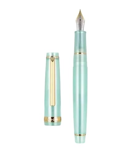 OFWAX Füllfederhalter, transparenter Kunststoff, Drehstift, beliebt, EF F, M, Schreibwaren, für Büro, Schule, Schreibwaren (dunkles Khaki, M) von OFWAX