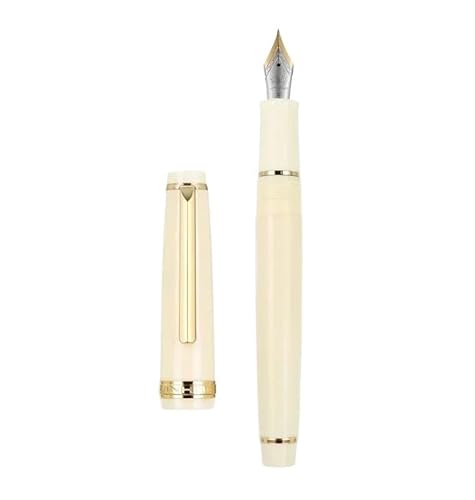 OFWAX Füllfederhalter, transparenter Kunststoff, Drehstift, beliebt, EF F, M, Schreibwaren, für Büro, Schule, Schreibwaren (lila, gebogen) von OFWAX