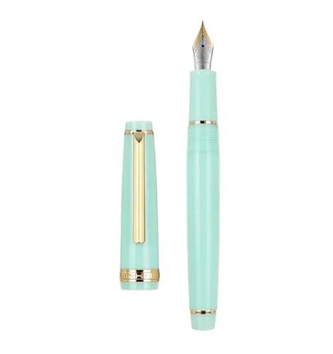 OFWAX Füllfederhalter, transparenter Kunststoff, Drehstift, beliebt, EF F, M, Schreibwaren, für Büro, Schule, Schreibwaren (transparent, EF) von OFWAX