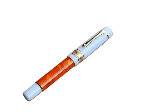 OFWAX Füllfederhalter #6, silberfarben, EF/F-Spitze mit Konverter, Harz, Schreibtinte, Stift, Büro, Schulbedarf, Geschenkstifte (A,F) von OFWAX