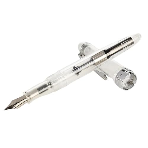 OFWAX Füllfederhalter mit silberfarbenem Clip, 12 Farben zur Auswahl, 0,5 mm Tinte, für Schule und Büro, Schreibwaren (01) von OFWAX