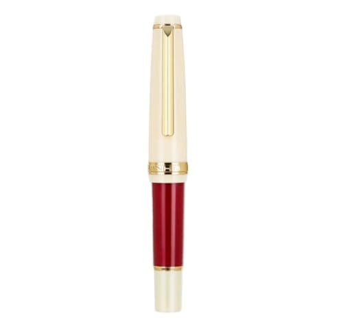 OFWAX Mini-Füllfederhalter mit goldfarbenem Clip, extra feine Feder, EF-Stifte für reibungsloses Schreiberlebnis, 10,6 cm (Palastmuseum, Rot, Feder) von OFWAX