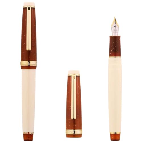 OFWAX Modifizierter handpolierter Füllfederhalter mit kleiner Prinzspitze, Kalligraphie-Praxis, Geschenkstift (E) von OFWAX
