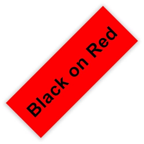 10pk SS36KW Labels 36mm kompatibel mit Etikettdruckermodellen ST36KW SC36RW SC36YW SC36BW für Kingjim LW-Z900FK LW-1000P-Drucker(10PK Black on Red) von OGBtkLOrs