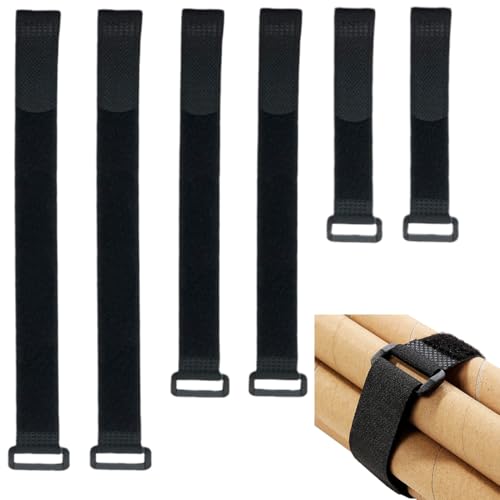 6 Stück rutschfeste Gummibänder in 3 Größen mit Klettverschluss, Gummibänder mit rutschfesten Clips, perfekte Bänder für Fahrräder, Hosenschoner, Yogamatten, Camping 6 Stück rutschfeste Gummibänder in 3 Größen mit Klettverschluss, Gummibänder mit rutschfesten Clips, perfekte Bänder für Fahrräder, Hosenschoner, Yogamatten, Camping von OGLYMRA