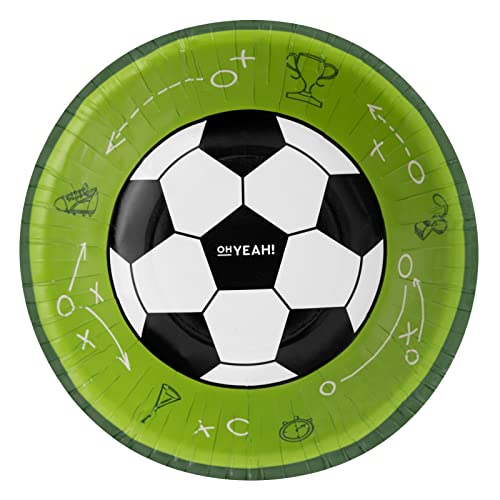 6 Stück – Runde Schale mit Fußball-Thematik, 350 ccm, Dekoration für Fußball-Party, Tischdekoration, Fußball-Dekoration. 6 Stück – Runde Schale mit Fußball-Thematik, 350 ccm, Dekoration für Fußball-Party, Tischdekoration, Fußball-Dekoration. von PARTYLOSOPHY