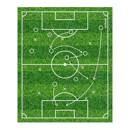 OH YEAH - 20 Papierservietten, doppellagig, Fußballfeld, 40 x 33 cm, 20 Stück, Geburtstagsservietten, Tischdekoration, Kinderpartys, doppellagiges Papier OH YEAH - 20 Papierservietten, doppellagig, Fußballfeld, 40 x 33 cm, 20 Stück, Geburtstagsservietten, Tischdekoration, Kinderpartys, doppellagiges Papier von OH YEAH