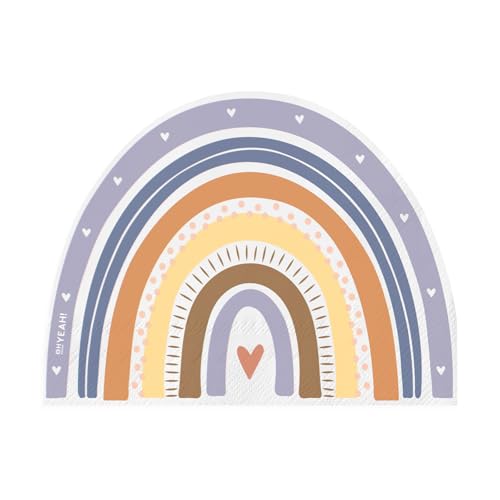 OH YEAH - 20 Papierservietten, doppellagig, Regenbogenfarben, Blau, 33 x 33 cm, 20 Stück, Geburtstagsservietten, Tischdekoration für Kindergeburtstage, doppellagiges Papier OH YEAH - 20 Papierservietten, doppellagig, Regenbogenfarben, Blau, 33 x 33 cm, 20 Stück, Geburtstagsservietten, Tischdekoration für Kindergeburtstage, doppellagiges Papier von OH YEAH