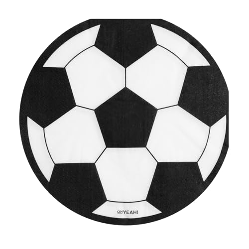 OH YEAH - 20 Servietten aus doppellagigem Papier - Fußball - 33 x 33 cm - 20 Stück - Servietten Formen Geburtstag - Tischdekoration Kinderpartys - Doppellagiges Papier OH YEAH - 20 Servietten aus doppellagigem Papier - Fußball - 33 x 33 cm - 20 Stück - Servietten Formen Geburtstag - Tischdekoration Kinderpartys - Doppellagiges Papier von OH YEAH