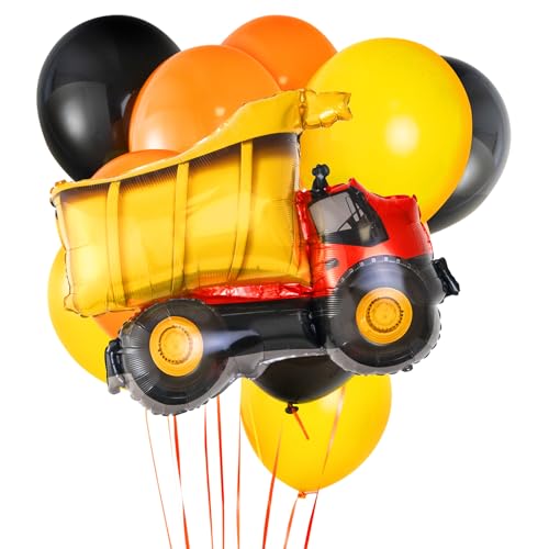 OH YEAH Ballon-Set, Folienballon LKW + 10 Latex-Luftballons, Bau, Geburtstag, Heliumballon, Geburtstagsdekoration, Konstruktion, Heliumballon, Geburtstagsdekoration, Bauparty, Helium geeignet OH YEAH Ballon-Set, Folienballon LKW + 10 Latex-Luftballons, Bau, Geburtstag, Heliumballon, Geburtstagsdekoration, Konstruktion, Heliumballon, Geburtstagsdekoration, Bauparty, Helium geeignet von OH YEAH