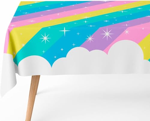 OH YEAH Faltbare Tischdecke, wasserdicht, Einhorn, 1,2 x 1,8 m, Regenbogen-Geburtstag, Einweg-Papier-Tischdecke, Geburtstag, Events, Catering, wasserdicht OH YEAH Faltbare Tischdecke, wasserdicht, Einhorn, 1,2 x 1,8 m, Regenbogen-Geburtstag, Einweg-Papier-Tischdecke, Geburtstag, Events, Catering, wasserdicht von OH YEAH