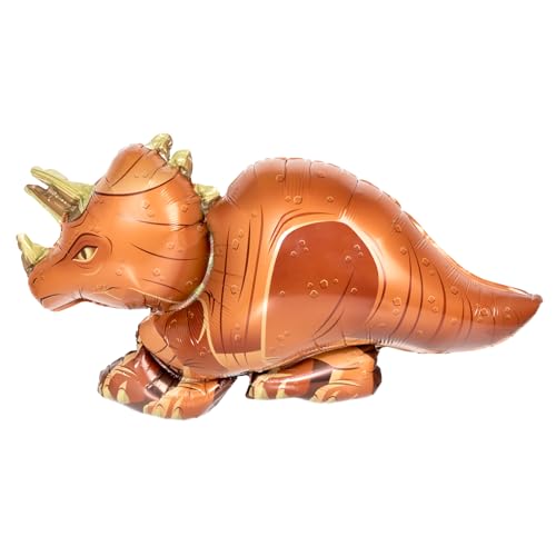 OH YEAH Folienballon, Dinosaurier, Triceratops, 91 x 57 cm, Dinosaurier, Geburtstag, Triceratops-Ballon, Geburtstagsdekoration, Dinosaurier, Party, Helium geeignet OH YEAH Folienballon, Dinosaurier, Triceratops, 91 x 57 cm, Dinosaurier, Geburtstag, Triceratops-Ballon, Geburtstagsdekoration, Dinosaurier, Party, Helium geeignet von OH YEAH