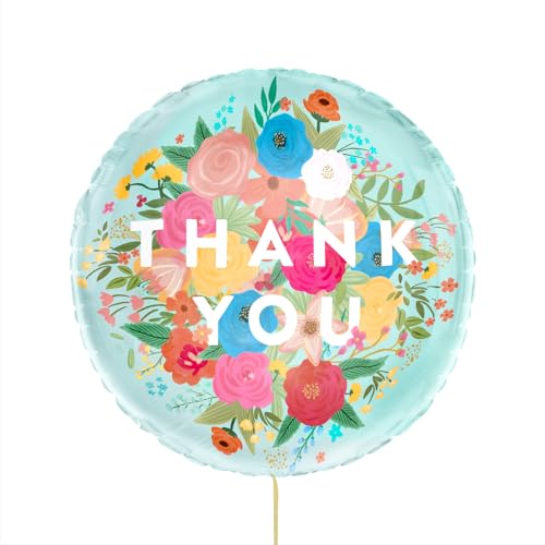 OH YEAH Folienballon Thank You, Pastellblau, Größe Ø43 cm, Muttertagszubehör, einzigartiges Geschenk für Mama, Muttertags-Set, Schmuck für Mama, einzigartiges Geschenk OH YEAH Folienballon Thank You, Pastellblau, Größe Ø43 cm, Muttertagszubehör, einzigartiges Geschenk für Mama, Muttertags-Set, Schmuck für Mama, einzigartiges Geschenk von OH YEAH