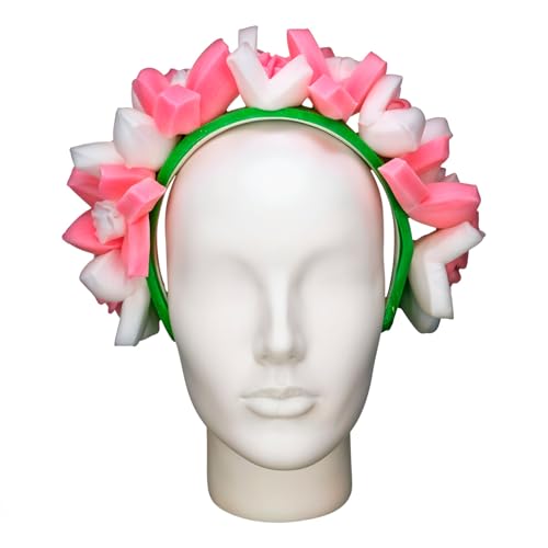 OH YEAH Kopfband aus Schaumstoff, riesige Blumen, originelles Zubehör, verrückte Stunde, Kostüme, Hochzeiten, Themenveranstaltungen, große Schaumstoffhaare von OH YEAH