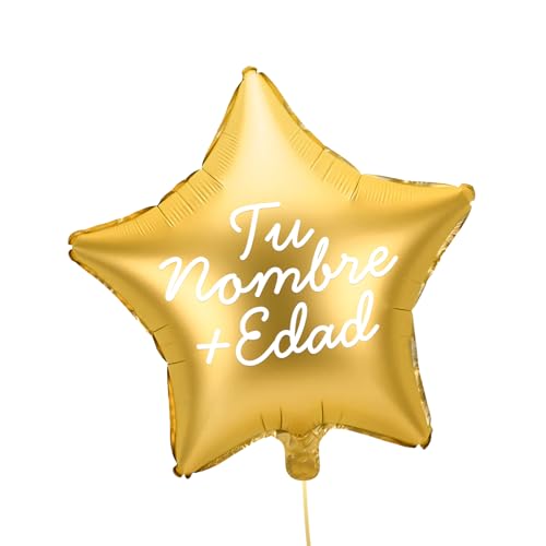 OH YEAH Personalisierbarer Stern, Gold, 48 cm, personalisierter Name, Helium, personalisierter Ballon, Folienballon, Stern-Metallic, personalisiertes Design, wählen Sie Ihren Namen + Alter OH YEAH Personalisierbarer Stern, Gold, 48 cm, personalisierter Name, Helium, personalisierter Ballon, Folienballon, Stern-Metallic, personalisiertes Design, wählen Sie Ihren Namen + Alter von OH YEAH