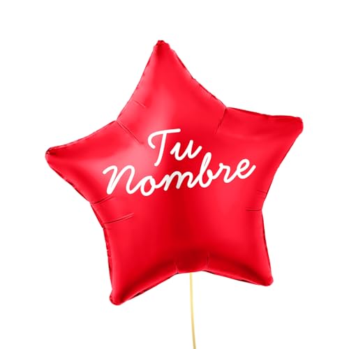 OH YEAH Personalisierter roter Stern, 48 cm, personalisierter Name, Helium, personalisierter Ballon, Folienballon, Stern-Metallic, personalisiertes Design, wählen Sie Ihren Namen OH YEAH Personalisierter roter Stern, 48 cm, personalisierter Name, Helium, personalisierter Ballon, Folienballon, Stern-Metallic, personalisiertes Design, wählen Sie Ihren Namen von OH YEAH