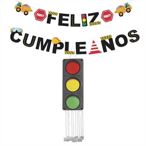 OH YEAH Piñata zum Kindergeburtstag, Ampel mit Girlande, große Geburtstags-Piniata, Dekoration für Kinderpartys, Girlande, Pinata, Ampel, 23 x 55 cm, einfache Montage OH YEAH Piñata zum Kindergeburtstag, Ampel mit Girlande, große Geburtstags-Piniata, Dekoration für Kinderpartys, Girlande, Pinata, Ampel, 23 x 55 cm, einfache Montage von OH YEAH