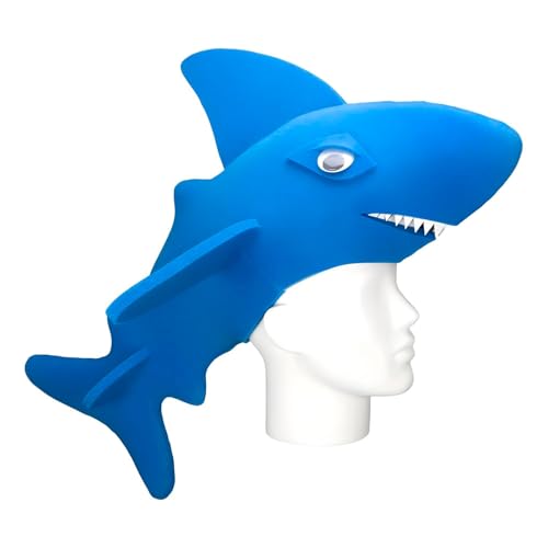 OH YEAH Riesige Haischaummütze – 38 cm hoch x 72 cm lang – originelles Zubehör – verrückte Zeit – Kostüme – Hochzeiten – Themenveranstaltungen – große Schaumstoffbälle von OH YEAH