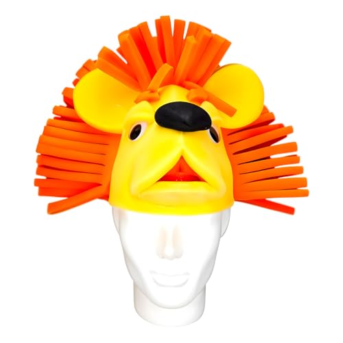 OH YEAH Riesige Löwenmütze aus Schaumstoff, 30 cm hoch x 29 cm lang, originelles Zubehör, verrückte Stunde, Kostüme, Hochzeiten, Themenveranstaltungen, große Schaumstoff-Flügel von OH YEAH
