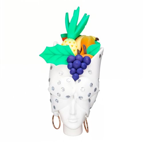 OH YEAH Riesige Schaumstoffmütze Carmen Miranda Obst – 59 cm hoch x 29 cm lang – originelles Zubehör – verrückte Zeit – Kostüme – Hochzeiten – Themenveranstaltungen – große Schaumstoffbälle von OH YEAH