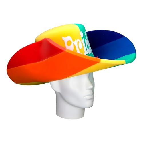 OH YEAH Riesiger Cowboy-Pride-Schaumhut – 20 cm hoch x 58 cm lang – originelles Zubehör – verrückte Zeit – Kostüme – Hochzeiten – Themenveranstaltungen – große Schaumstoffbälle von OH YEAH