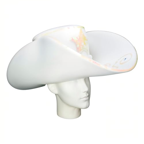 OH YEAH Riesiger weißer Cowboy-Hut aus Schaumstoff, 19 cm hoch x 56 cm lang, originelles Zubehör, verrückte Zeit, Kostüme, Hochzeiten, Themenveranstaltungen, große Schaumstoffbälle OH YEAH Riesiger weißer Cowboy-Hut aus Schaumstoff, 19 cm hoch x 56 cm lang, originelles Zubehör, verrückte Zeit, Kostüme, Hochzeiten, Themenveranstaltungen, große Schaumstoffbälle von OH YEAH