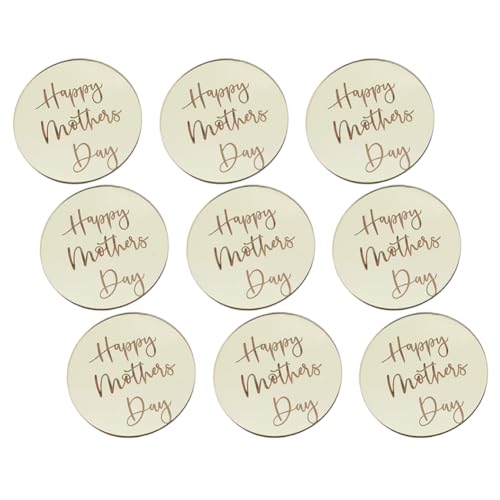 Tortenaufsätze, Acryl, rund, "Happy Mothers Day", für Cupcakes, Desserts, Spiegel-Gravur, Dekorationen für Geburtstagsparty, Feier, 10 Stück Tortenaufsätze, Acryl, rund, "Happy Mothers Day", für Cupcakes, Desserts, Spiegel-Gravur, Dekorationen für Geburtstagsparty, Feier, 10 Stück von OHEETU