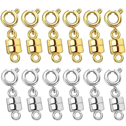 OHINGLT Magnetverschlüsse für Halsketten, vergoldet, versilbert, Konverter für Armbänder, Halsketten und Ketten 01 von OHINGLT