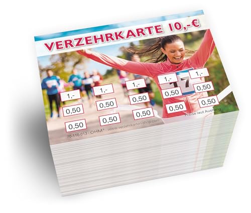 250 Verzehrkarten DIN A7, Gesamtwert 10 Euro, praktische Alternative zu Wertmarken, für Vereine, Gastronomie etc., einfaches bargeldloses Bezahlen 250 Verzehrkarten DIN A7, Gesamtwert 10 Euro, praktische Alternative zu Wertmarken, für Vereine, Gastronomie etc., einfaches bargeldloses Bezahlen von OHM